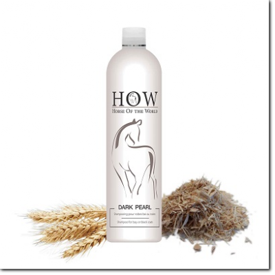 shampooing pour cheval bai ou noir, poil est brillant et lumineux